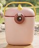Babyden DINO PRINT 800Ml Baby Formula Dispenser with Scoop, Food grade PP Double Layer Anti-Leak Milk Powder Dispenser Container - Peachy Pink