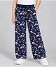 Plum Tree 100% Cotton Knit Animals Printed Winter Pants - Navy Blue