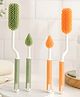 NEGOCIO Set of Two Cleaning Brushes for Rotating Silicone Baby Bottles, Nipples - PACK OF 1 - COLOR MAY VARY