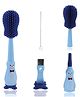 NEGOCIO 4 in 1 Baby Bottle Brush Set, Silicone Baby Bottle Brush, Silicone Baby Bottle Brush with Brush, Straw Brush, Edge Bottle Brush - PACK OF 1 - COLOR MAY VARY