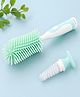 NEGOCIO Long Handle Bottle Brush | Silicone Bottle Cleaner Brush Set | Baby Feeding Bottle Cleaning Brush | Nipple Cleaner with Suction Base - PACK OF 1 - COLOR MAY VARY