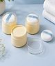 NEGOCIO Baby Powder Box Transparent Cap pp Plastic Package Portable Empty Jar with Powder Puff for Baby - PACK OF 1 - COLOR MAY VARY