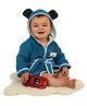 Creeva Cuddle Hooded Baby Bathrobe For Newborns (012 Months) , Gentle On Baby Skin , Maroon