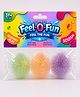 Feel O Fun Shaggy Foam Squishy Ball Pack of 3