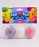 Feel O Fun Shaggy Glitter Squishy Ball Pack of 3