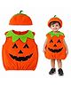 Sarvda Halloween Theme Sleeveless Pumpkin Costume Set - Orange