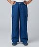 Tiny Girl Cotton Woven Solid Pants - Royal Blue