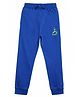 Campana 100% Cotton Knit A League Text Printed Joggers - Blue