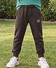 Campana 100% Cotton Knit Above & Beyond Text Printed Joggers - Grey