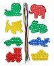 Happy Hues 70pcs Animal & Vehicle Lacing Toys Set Montessori Educational Threading & Fine Motor Learning Toy