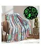 Happy Hues Ocean Glow in the Dark Blanket- Queen Size 80 x 70 inch/ 200cm x 180cm Soft Plush All Season Blanket
