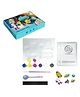 Happy Hues Space Mould & Paint Craft Set DIY Plaster Art & Magnet Making Kit for Kids- 6pcs