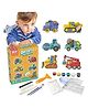 Happy Hues Truck Mould & Paint Craft Set - DIY Plaster Casting & Painting Art Kit for Kids