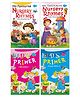 Nursery Rhymes And Kids Primer Books Set of 4 - English & Hindi