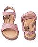 boyz n galz Butterfly Designed Velcro Closure Sandals - Pink