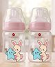 StarAndDaisy Wide Neck Essential Baby Plastic Feeding Bottle Pink 150 ml Pack of 2 for Easy Feeding and Everyday Use