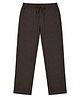 CAVIO Cotton Woven Solid Pants - Coffee