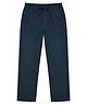 CAVIO Cotton Woven Solid Pants - Navy Blue
