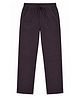 CAVIO Cotton Woven Solid Pants - Violet
