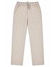 CAVIO Cotton Woven Solid Pants - Cream