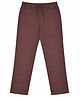 CAVIO Cotton Woven Solid Pants - Maroon