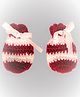 Knits & Knots Hand Knitted Self Designed Mittens - Light & Dark Pink