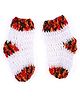Knits & Knots Hand Knitted Self Designed Socks - White