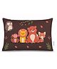 Cherilo Baby Pillow 1 to 5 Years, 12x18 inch Ultra Soft Microfiber Filling, Hypoallergenic & Skin Friendly Pillow for Kids for Sleep & Neck Support - Brown Adventure Animal Print