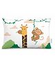 Cherilo Baby Pillow 1 to 5 Years, 12x18 inch Ultra Soft Microfiber Filling, Hypoallergenic & Skin Friendly Pillow for Kids for Sleep & Neck Support - White Playful Animal Print
