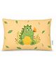 Cherilo Kids Pillow 1 to 5 Years, 12x18 inch Ultra Soft Microfiber Filling, Hypoallergenic & Skin Friendly Pillow for Kids for Sleep & Neck Support - Yellow Dino Print