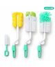 Chinmay Kids Baby Bottle Cleaning Brush Set Bottle & Nipple Cleaning Brush Pack of 4 Aqua blue