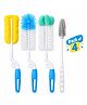 Chinmay Kids Baby Bottle Cleaning Brush Set Bottle & Nipple Cleaning Brush Pack of 4
