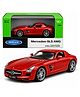 Welly MERCEDES-BENZ SLS AMG Collectible Diecast Car Scale Model 1:64 - Dark Red