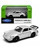Welly PORSCHE 911 TURBO Collectible Realistic Diecast Car Scale Model 1:64 (3 inch) - Silver