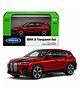 Welly BMW iX Collectible Diecast Car Scale Model 1:64 - Transparent - Red