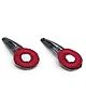 Pihoo Navratri Theme Mirror Detailed Hair Clips - Maroon