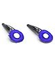 Pihoo Navratri Theme Mirror Detailed Hair Clips - Blue