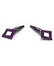 Pihoo Navratri Theme Mirror Work Embellished Hair Clips - Purple