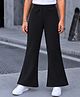 Tiara Cotton Spandex Knit Solid Pant - Black