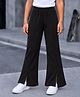 Tiara Cotton Spandex Knit Solid Pant - Black