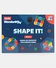 Funskool Wonderbricks Shape it Play Type: Open-Ended Building| Blocks - Early Learning - Screen Free - Pretend Play - Creativity | Birthday Return Gifts - Boys Girls | Age 4 Year+