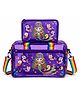 DPARANI Girls Purple Mermaid PVC Transparent neon Duffle Bag with Matching Pouch, 15-16L, for Picnic Swimming and Everyday use
