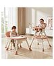 R for Rabbit Cherry Berry Multi 6-in-1 High Chair, Convertible Baby Feeding Chair with Study & Activity Table (Soft Peach)