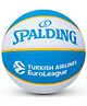 SPALDING Real Madrid Professional Match Ball-Rubber Moulded Butyl Bladder Indoor Outdoor Basketball - Size: 7 (Standard, Pack of 1, Blue, White)