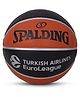 SPALDING Euroleague Varsity TF-150 Rubber Moulded Butyl Bladder Indoor/Outdoor Match Ball Basketball - Size: 7 (Standard, Pack of 1)