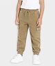 Mi Arcus Knit Solid Joggers - Beige