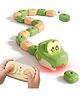 Azhari Remote Control Crocodile Snake Toy with Moving Body, LED Lights, Sound Effects and Interactive Obstacle Play for Kids multicolor