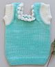 Little Angels Knit Sleeveless Colour Blocked Top - Green