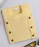Little Angels Knit Sleeveless Button Embellished Vest - Yellow