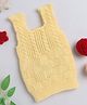 Little Angels Knit Sleeveless Solid Vest - Yellow